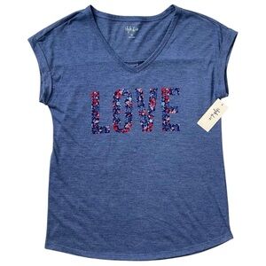 Style & Co. Floral Love Graphic Tee